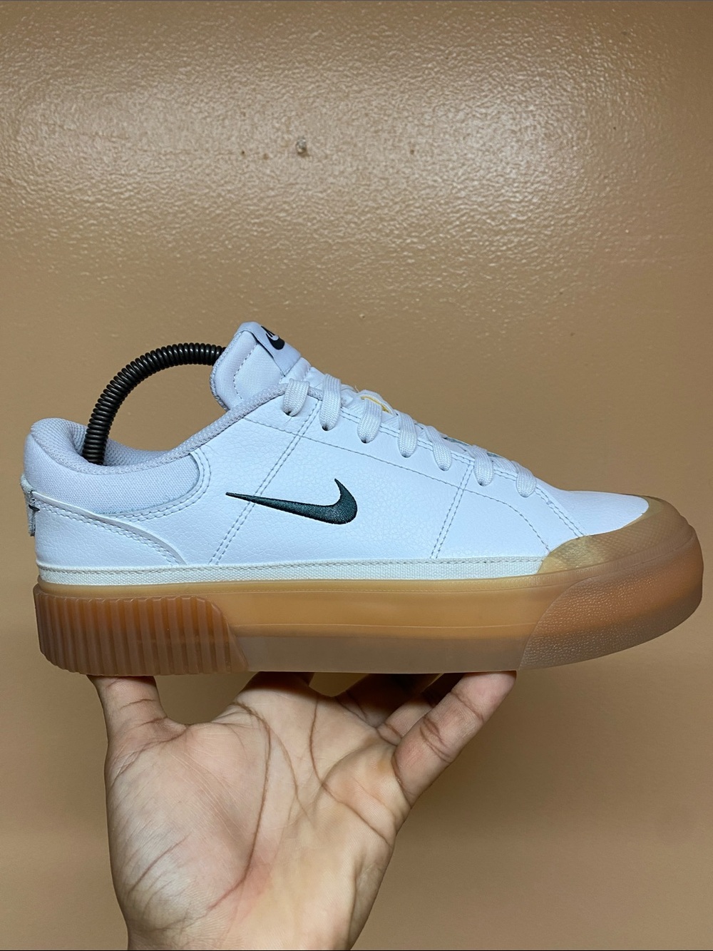 Nike Wmns Court Legacy Lift “White Vintage Green Gum” Size 9 FV5526-100 - Picture 4 of 17